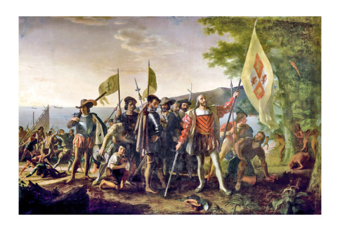 第1部 2章 白人による有色人種殺戮と略奪の500年（1/7） Christopher Columbus landed at Guanahani